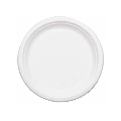 Grease resistant compostable round plate 10mm