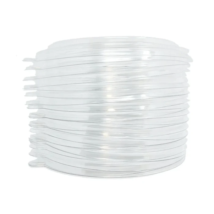 Quality plastic cup lids, pack of 300, ensuring spill-proof convenience and freshness preservation