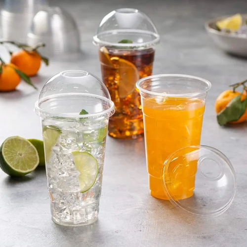 24oz clear plastic cups for cold drinks