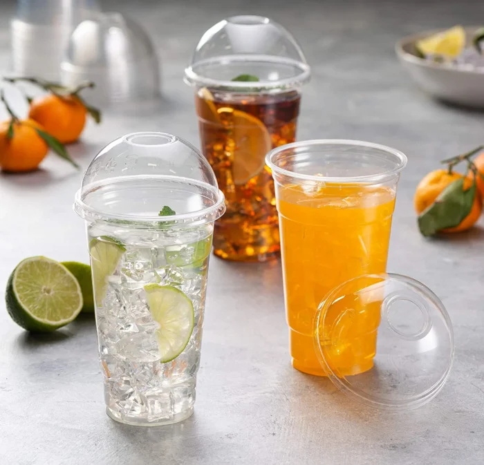 24oz clear plastic cups for cold drinks
