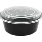 24oz Round Meal Prep Containers - Pack of 150. Ideal for meal prepping and take-out, these durable containers offer convenient storage for a variety of meals.