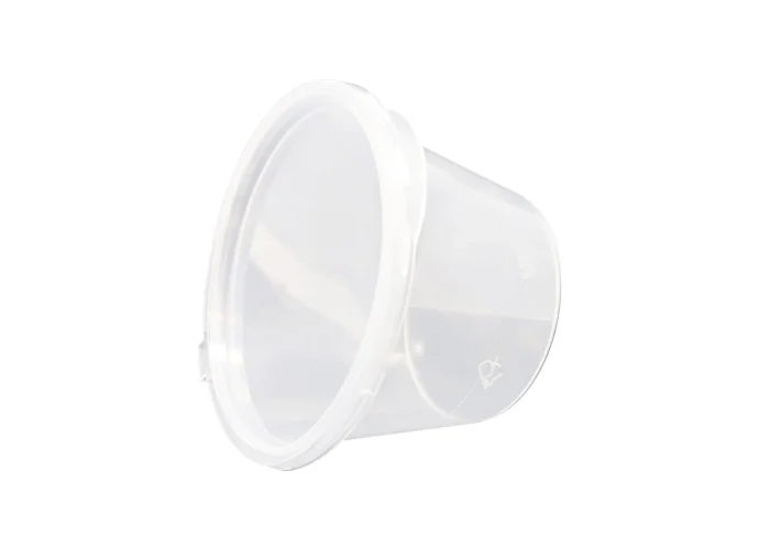4oz portion cup lids with hinged lids for single servings or small portions of food