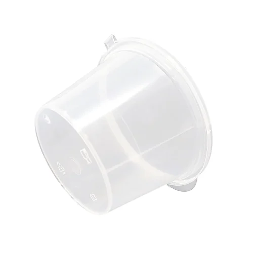 Clear and sturdy 4oz portion cups with hinged lids