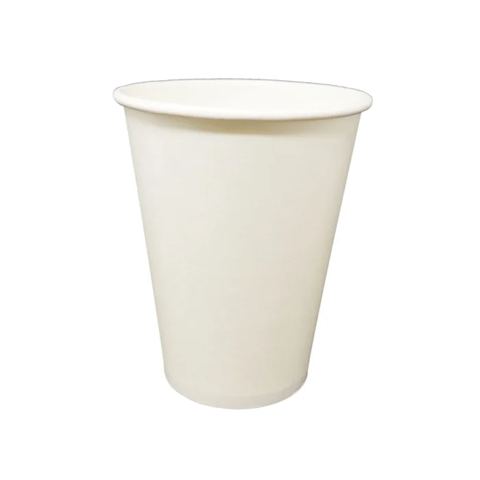 Durable 8oz Kraft hot cups with lids for convenient takeaway options