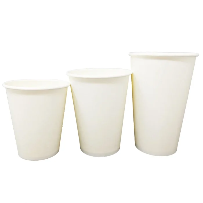 Sustainable 8oz paper cups ideal for coffee and tea on the go