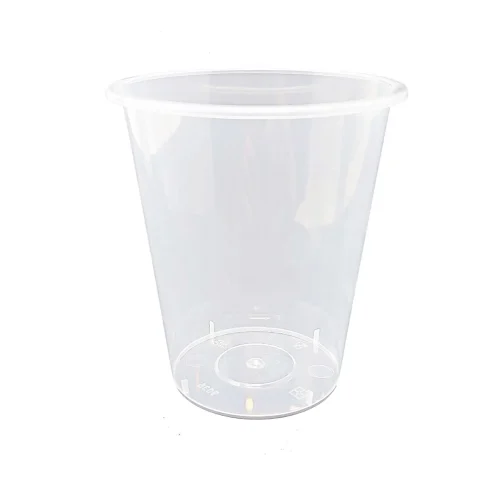 Clear 360ml milk tea cups, perfect for savoring 90mm of delicious brew in transparent elegance