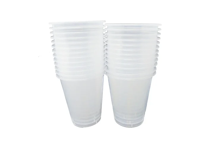 Bulk pack of 90mm clear milk tea cups, each holding 360ml, perfect for serving your favorite creamy brew in style