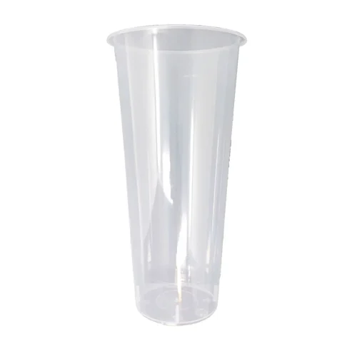 Tall 90mm-700ml sleek design clear milk tea cups
