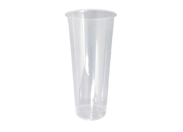 Tall 90mm-700ml sleek design clear milk tea cups