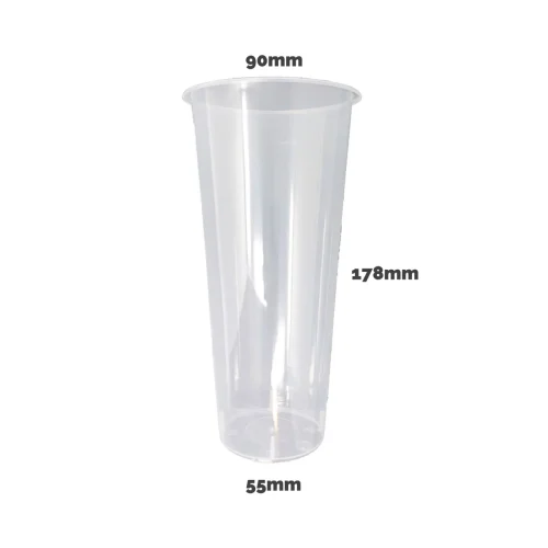 90mm-700ml clear plastic cups for cold beverages