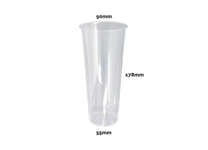 90mm-700ml clear plastic cups for cold beverages
