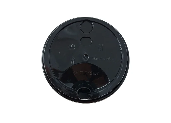 90mm black lid with stopper for 360ml, 500ml and 700ml milk tea cups
