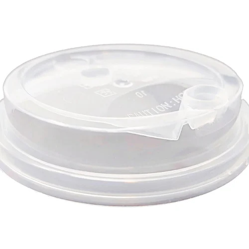 Plastic 90mm clear lids with stoppers