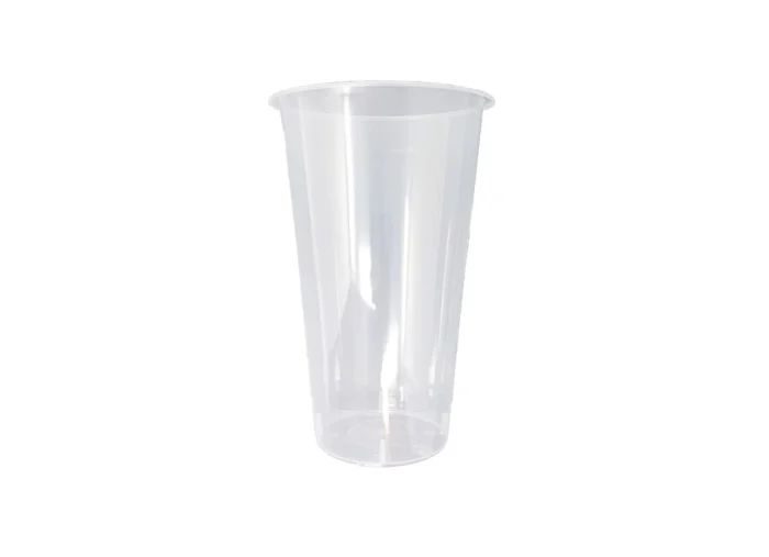 Tall plastic clear milk-tea cups with 700ml capacity