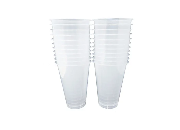 700ml plastic clear cups for bubble tea, milk tea, smoothies and more
