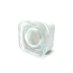 9ml cube glass jars with white lids. Compact and stylish containers for storing small quantities of products.