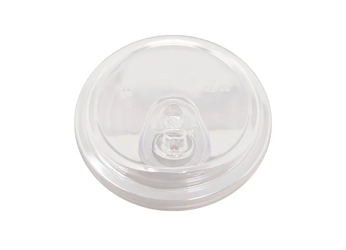 Plastic stopper lids for clear cold cups