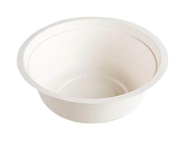 White compostable bowls 750ml