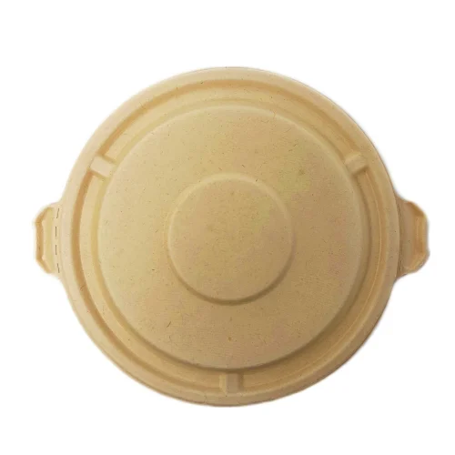Brown disposable lids for 24 and 40oz round bowls