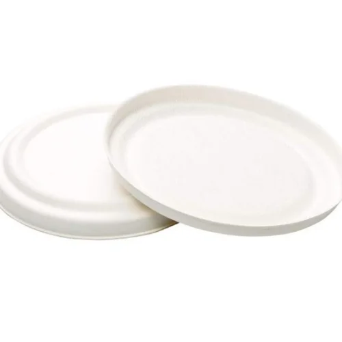 Biodegradable white lids for 350ml bowls