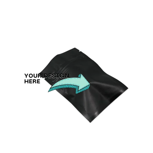 Black Mylar bag for custom print