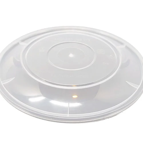 Pack of 300 PP plastic lids with vent holes for steam release