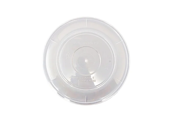 Hard plastic lids for 1500ml soup bowls with vent hole