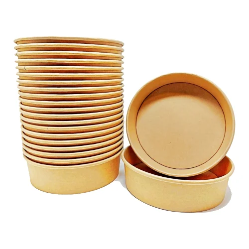 Bulk paper bowls, 300pcs, 1100ml capacity – perfect for catering, and everyday use, offering convenience and eco-friendly disposal