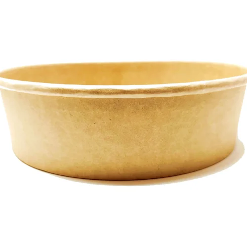 Discover our 1300ml Kraft salad bowl, perfect for fresh salads and takeout meals