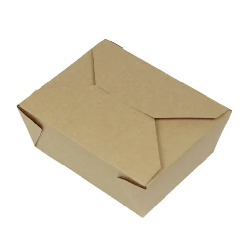 High quality Kraft paper food containers 46oz - 300pcs