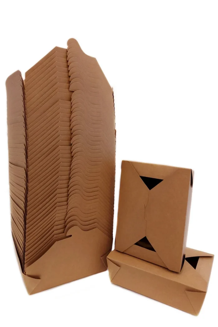 Kraft paper containers 69oz vented - 200pcs