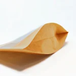 Kraft and clear-sided stand-up pouches, 14g, featuring a zip closure for fresh storage and clear visibility of contents.