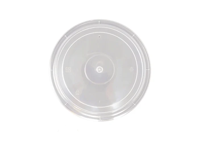 Hard plastic lids for 1200ml round containers with vent hole