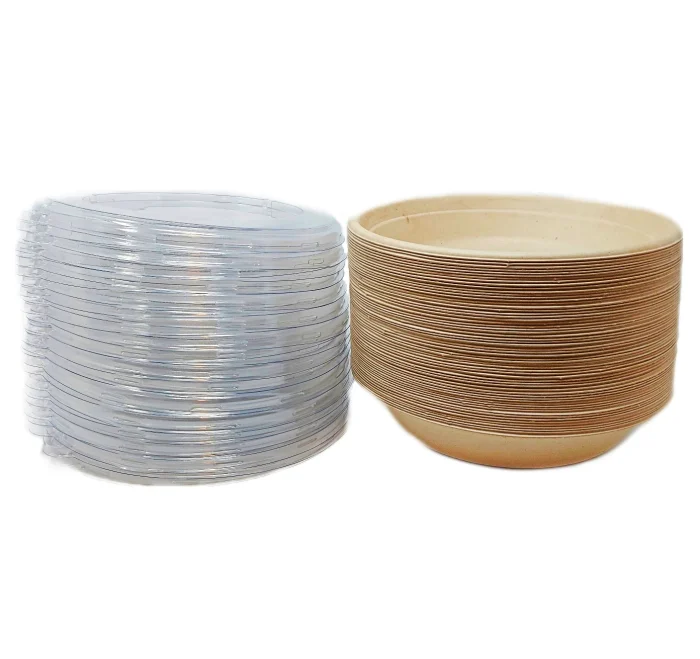 Bulk pack of plastic lids for 40oz round bowls, perfect for takeout needs