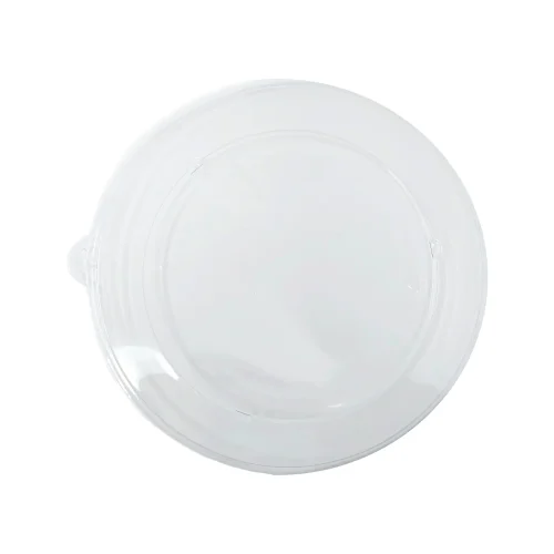 Round recycled plastic lids for 40oz bowls