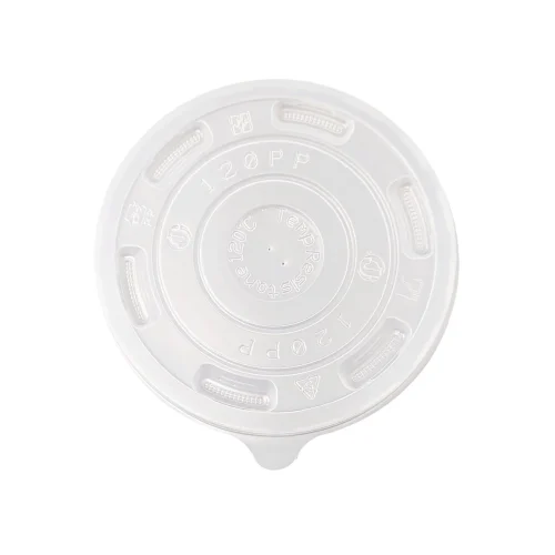 Clear plastic soup bowl lids D120, designed specifically for 400ml and 500ml plastic soup bowls