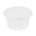 Portion Cups - 2oz. Perfect for condiments, sauces, and small servings, these compact and sturdy cups offer reliable storage and easy transport for take-out and catering.