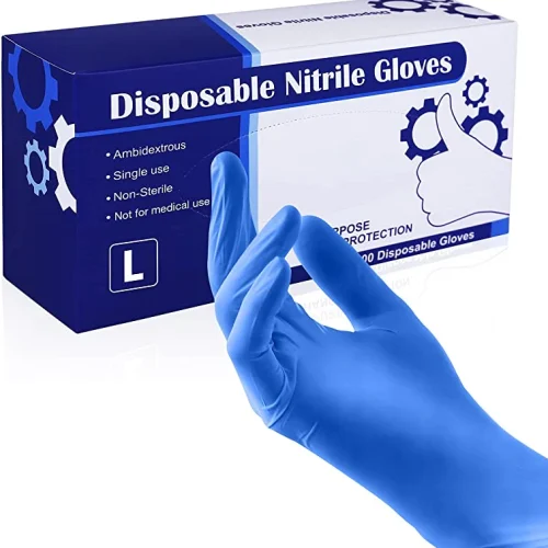 Premium powder free nitrile gloves box for hygienic protection