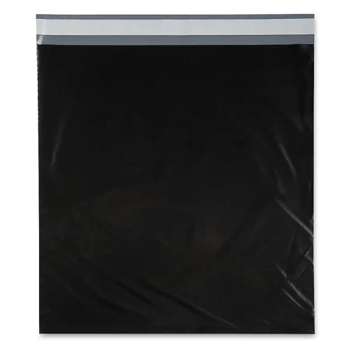 Black self sealed mailing bags with self adhesive strip