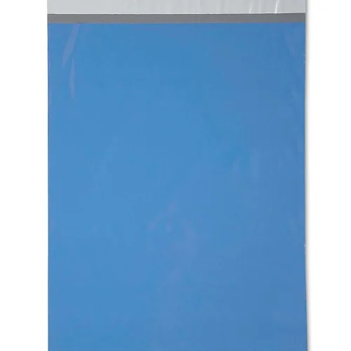 Blue poly mailers for reliable shipping solution