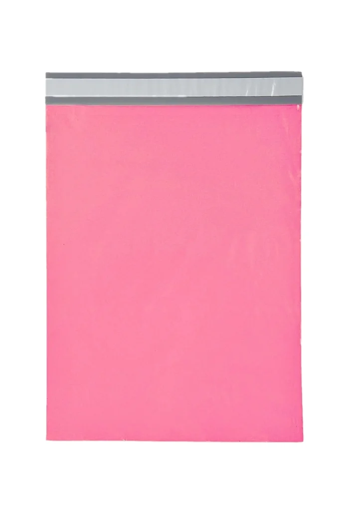 Pink durable self sealed mailing bag