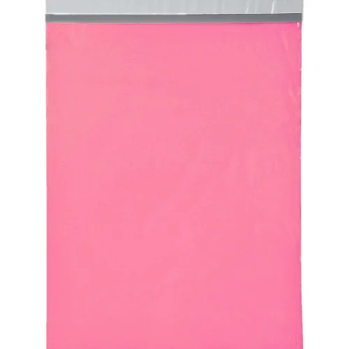 Self sealing pink poly mailer envelope