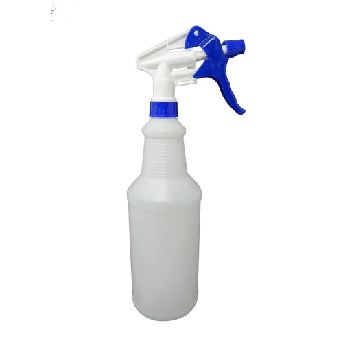 Efficient white spray bottle for janitorial tasks