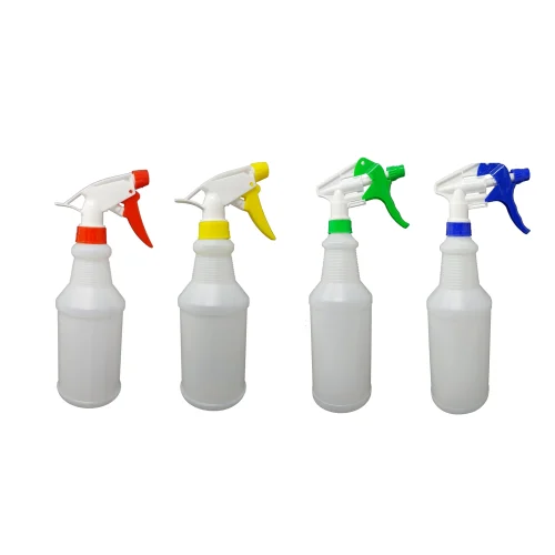 Different colors of spray bottes with adjustable nozzle