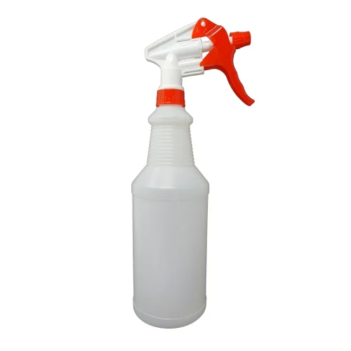 White spray bottle for versatile cleaning needs