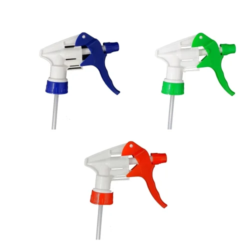 Red, Green, Blue nozzle heads for spray bottes