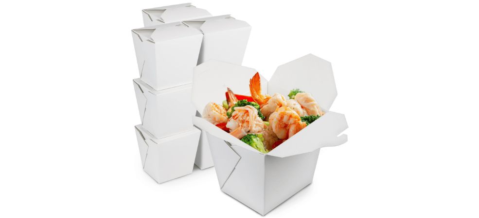 Carryout food container for Chinese food are known for their simple and eye-catching designs. 