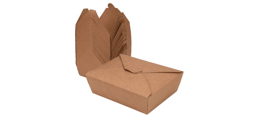Paper containers for food are recyclable and biodegradable, reducing the accumulation of waste in landfills and minimizing environmental pollution. 