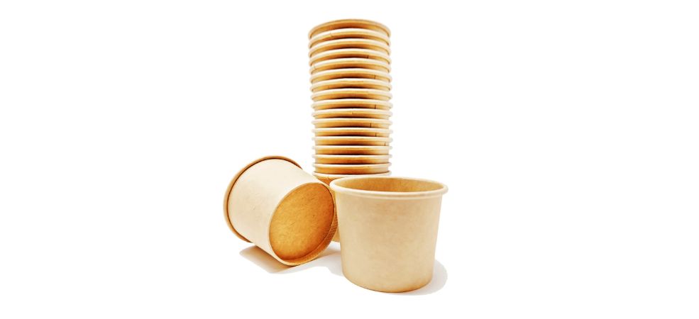 Kraft Portion cups are paper containers with lids for food, soups, and desserts. They are widely used in cafes, fast-food restaurants, and for on-the-go consumption. 