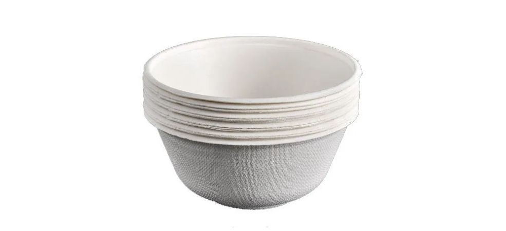 Paper bowls are disposable takeout food containers that can hold different types of food, including soup and salads.